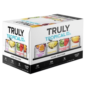 Truly Hard Seltzer Tropical Mix Pack Spiked & Sparkling Water - 12 cans / 12oz