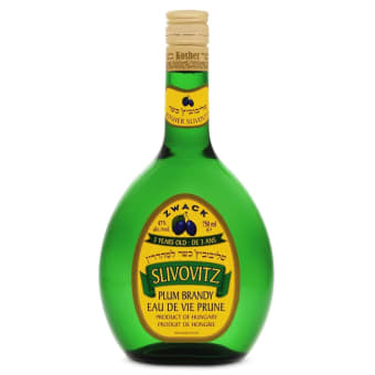 Zwack Kosher Slivovitz 80 Proof Plum Brandy Bottle (750 ml)