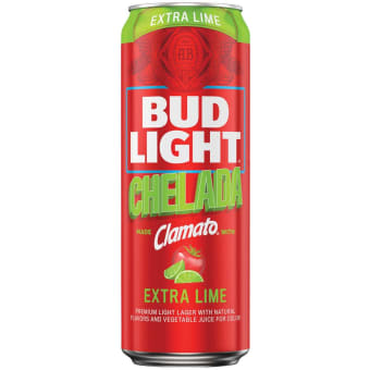 Bud Light Chelada Clamato Extra Lime Beer - 1 can / 25oz