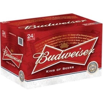 BUDWEISER 12OZ 24 BT