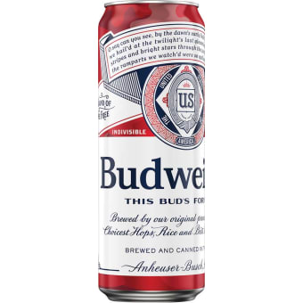 Budweiser Pale Lager - 1 can / 25oz