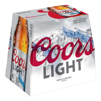 COORS LIGHT BOTTLE 12PK 12 oz