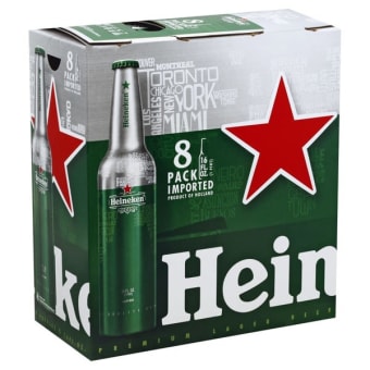 HEINEKEN ALUMINUM 16 OZ 8PK BTL