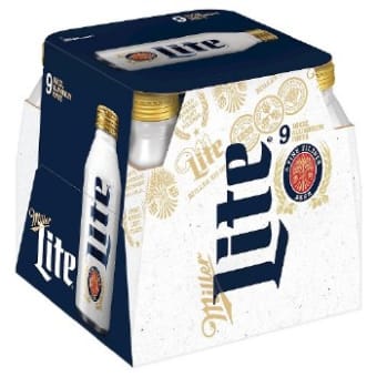 MILLER LITE ALUMINUM CAN 9PK 16 oz