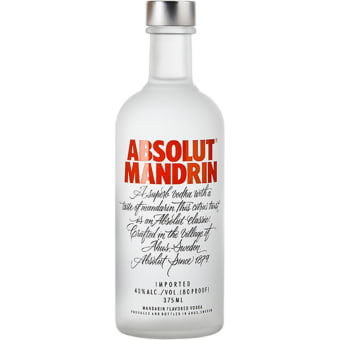 ABSOLUT MANDRIN VODKA 375ML