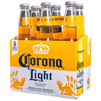 CORONA LIGHT BOTTLE 6PK 12 oz