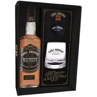 Ezra Brooks Bourbon Gift Set - 750mL