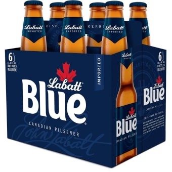 Labatt Blue Lager - 6 bottles / 11.5oz