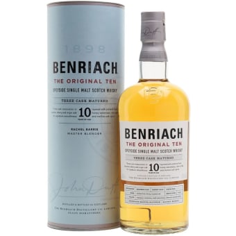 The Benriach 10 Years Old Speyside Single Malt Whiskey Scotch - 750mL The BenRiach Distillery