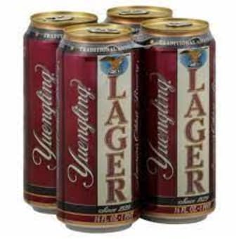 Yuengling Lager - 4 cans / 16oz