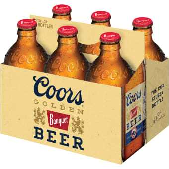 COORS GOLDEN BANQUET 6PK BOTTLE