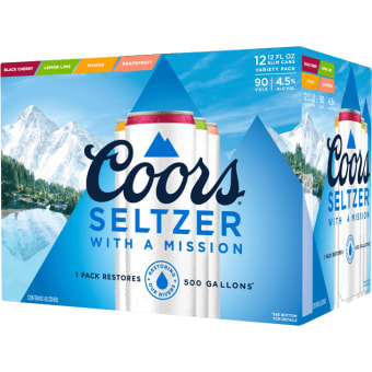 Coors Seltzer Variety Pack - 12 cans / 12oz