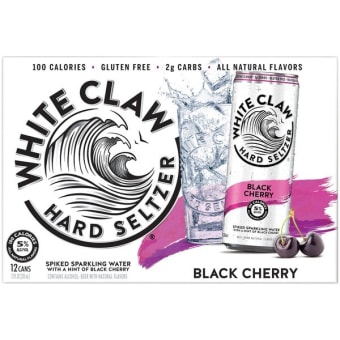 White Claw Black Cherry 12 pack 12 pack cans