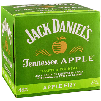 Jack Daniel's Apple Fizz - 4 cans / 355mL