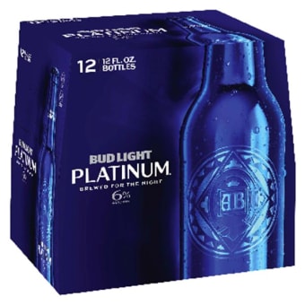 Bud Light Platinum 12 pack 12 pack bottles