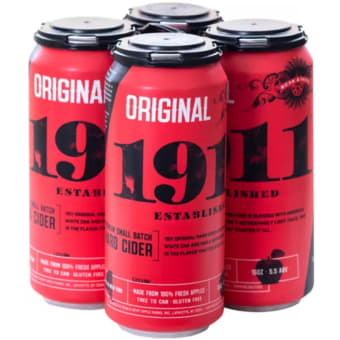 1911 Original Hard Cider - 4 cans / 16oz