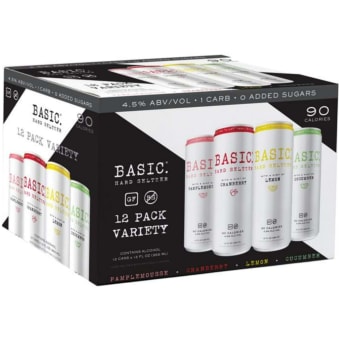 Basic Seltzer - 12 cans / 12oz
