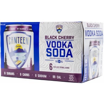Cantina Black Cherry Vodka Soda - 6 cans / 12oz
