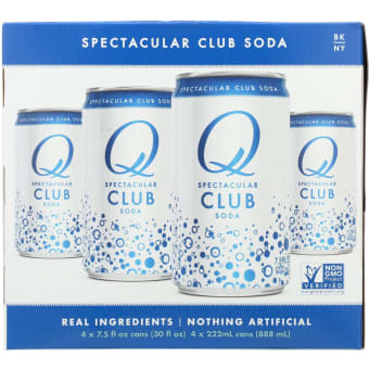 Q Drinks Club Soda - 4 cans / 7.5oz