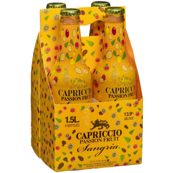 Capriccio Passion Fruit Sangria - 4 bottles / 375mL