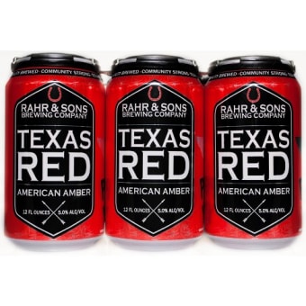 Rahr & Sons Texas Red - 6 pack can / 12oz