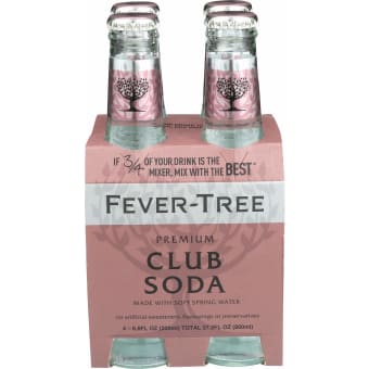 Fever Tree Club Soda - 4 bottles / 6.8oz