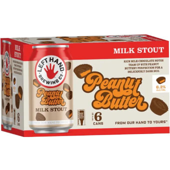 Left Hand Peanut Butter Milk Stout - 6 cans / 12oz
