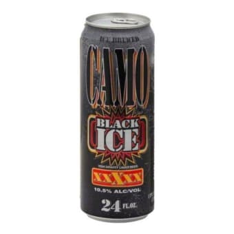 Camo Ice Black Beer - 1 can / 24oz
