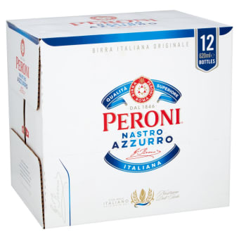 Peroni Nastro Azzurro Pale Lager - 12 bottles / 620mL