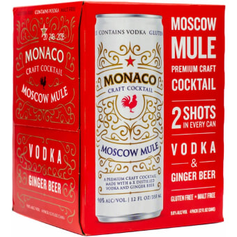 Monaco Moscow Mule - 4 cans / 12oz
