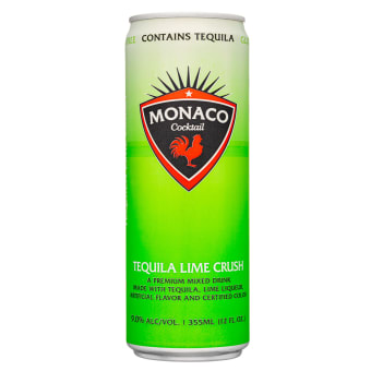 Monaco Tequila Lime Crush Cocktail - 1 can / 12oz