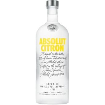 ABSOLUT CITRON VODKA 1.75 L