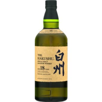 The Hakushu 18 Year Single Malt Japanese Whisky-750ml