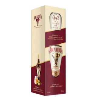 Amarula Cream Liqueur Bottle Gift Set (750 ml)