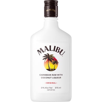 Malibu Coconut Liqueur with Caribbean Rum Bottle (375 ml)