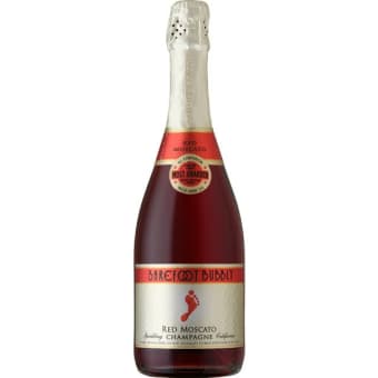 BAREFOOT BUBBLY RED MOSCATO 750ML