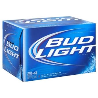 BUD LIGHT 12 OZ 24PK BTL