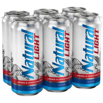 NATURAL LIGHT 16OZ 6PK CAN