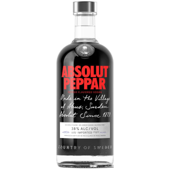 Absolut Peppar Flavored Vodka - 750mL