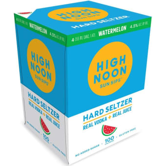 High Noon Vodka & Soda Watermelon Seltzer - 4 cans / 335mL