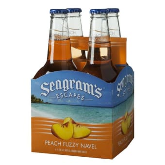 SEAGRAMS ESCAPES PEACH FUZZY NAVEL 4PK 12 oz