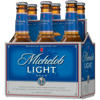 MICHELOB LIGHT BOTTLE 6PK 12 oz
