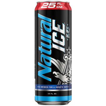 Natural Ice Lager - 1 can / 25oz