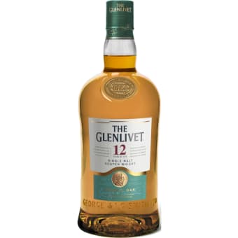 The Glenlivet Single Malt 12 Year old Double Oak Scotch Whiskey - 1.75L
