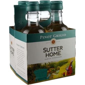 Sutter Home Pinot Grigio - 4 plastic bottles / 187mL