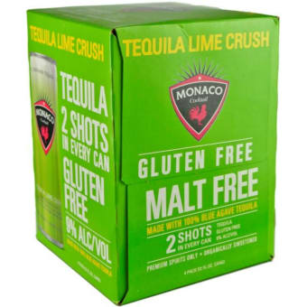 Monaco Tequila Lime Crush - 4 cans / 355mL