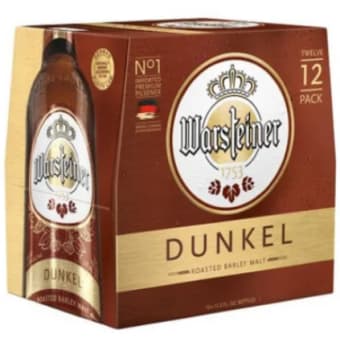 Warsteiner Premium Dunkel - 12 bottles / 12oz