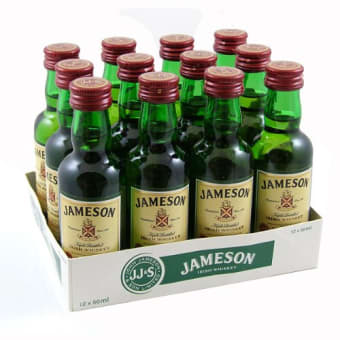 Jameson Irish Whiskey - 12 bottles / 50mL