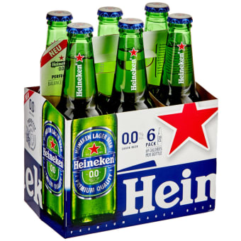 Heineken Non-Alcoholic 0.0 - 6 bottles / 12oz