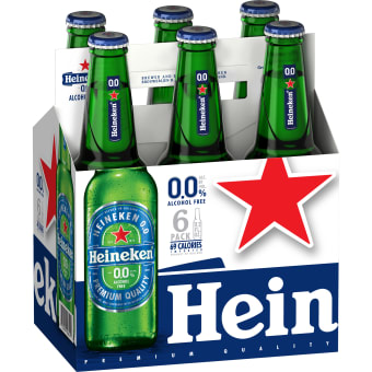 Heineken 6 pack Non-alcoholic 6 pack bottles